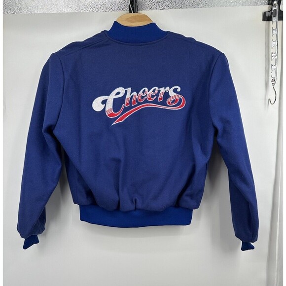 On Stage VTG DESIGN TV PROMOCHEERS‎ Varsity Jacket XL Made In Cal.